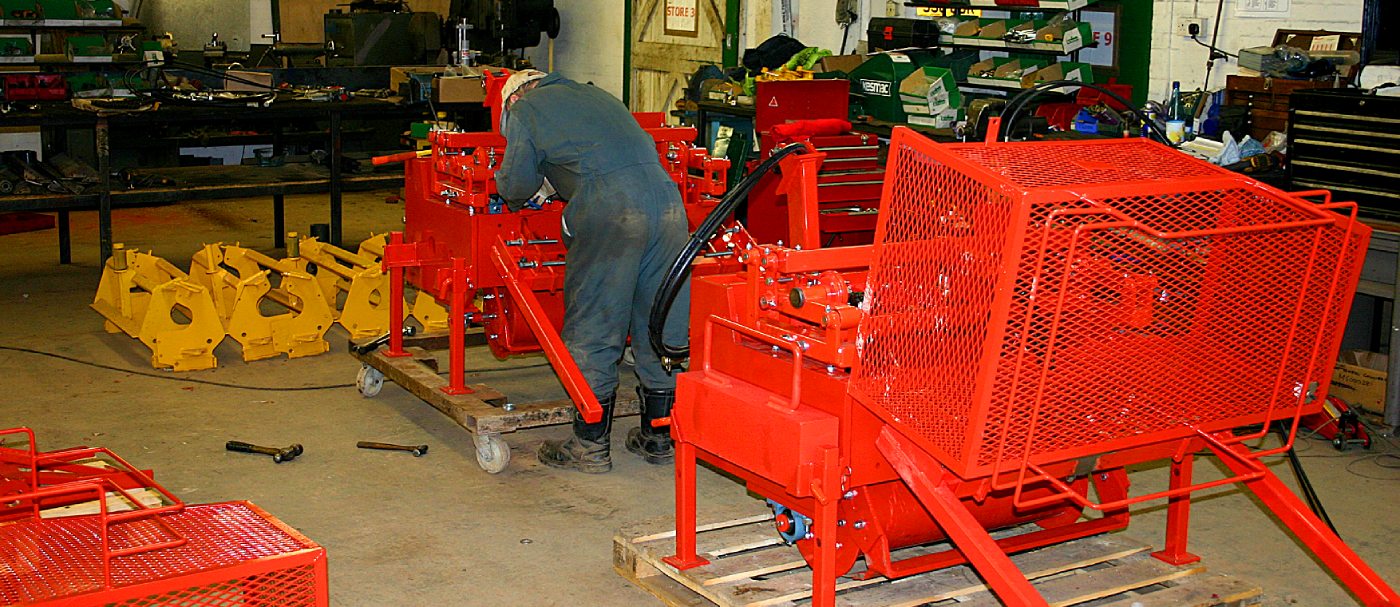 Big Roll Harvesters (48" & 29") Being Assembled