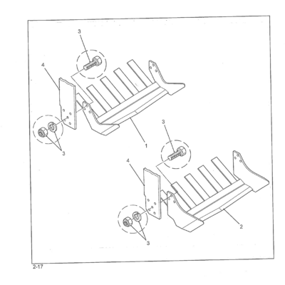 KR12040 - Cutter Blade 16 in. Pointed with Fingers Tall Side Blade